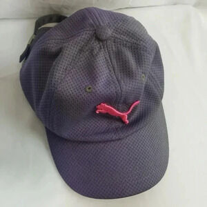 Puma Purple and Grey Cap with Pink Puma Logo